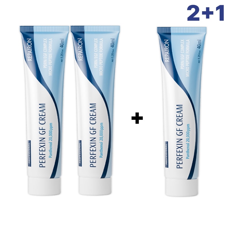 (2+1)パーフェクシンGFクリーム40ml(+1ml×20枚 追加プレゼント)/ 乾燥肌 / トラブル肌 / 超乾燥肌 / ベタつかないテクスチャー / 保湿バリア / ツヤ肌（水光肌） / パンテ