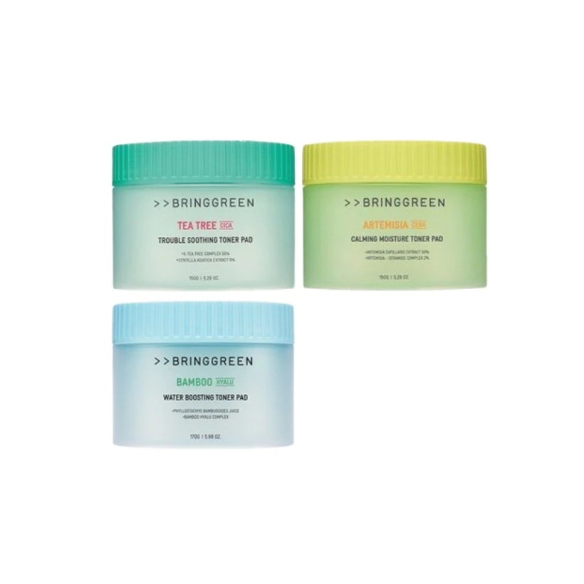 [本品+レフィル] パッド(90枚) 3種沢1 #ティトリシカ トラブルスージング #竹ヒアル 水分ブースティング #ヨモギセラ カーミング モイスチャー