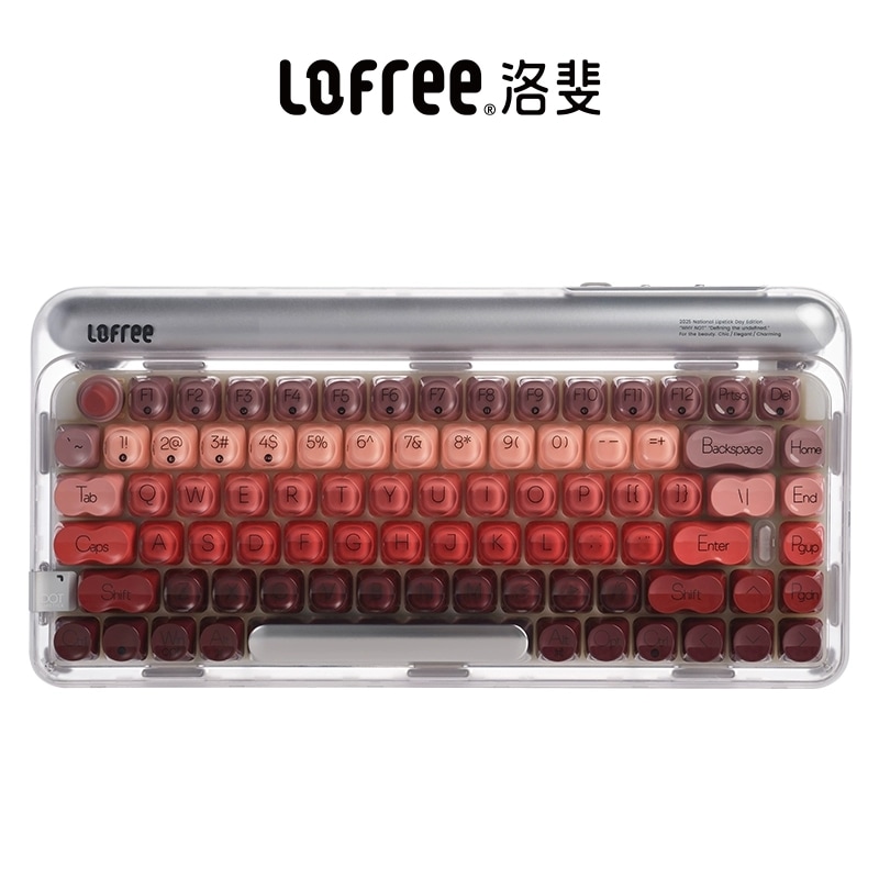 洛斐ロフィルージュシルバーパイプメカニカルキーボードワイヤレスBluetooth女子3モードホットプラグ対応iPadオフィス84キー