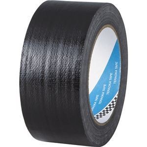（まとめ） 寺岡製作所 布粘着テープ No.1535 50mm25m 黒 No.1535-50クロ 1巻 10セット