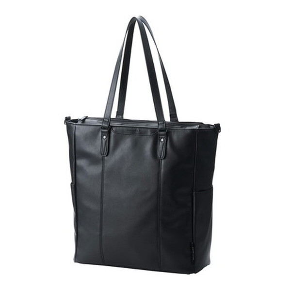 BM-TBSLV01BK トートバッグ 肩掛け 斜め掛け 2WAY 自立式 大容量 18L 15.6インチノートPC A4サイズ収納 ORGULLO ブラック メーカー直送