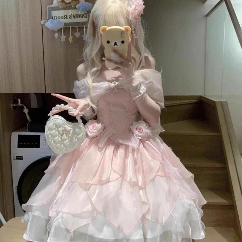 花嫁 のイブニングドレスの女 ロリータ 誕生日 ワンピース ハロウィン 仮装
