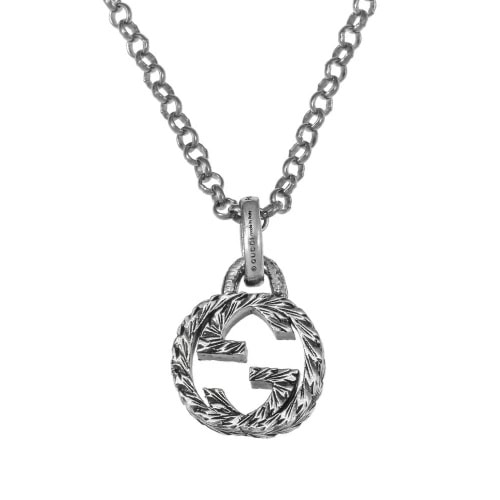GUCCI 455535-J8400-0811 グッチ インターロッキング ペンダント SILVER925 スターリングシルバー