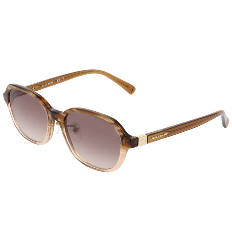 レディース サングラス lo768slbj-211 女性用 UVカット UV400 紫外線対策 アセテート フレーム STRIPED BROWN カラー