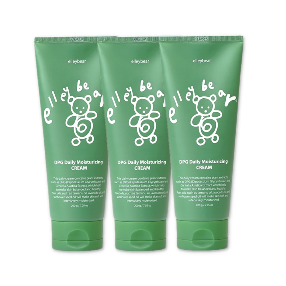 DPG Daily Moisturizing 高保湿クリーム 200g X 3つ (甘草&ツボクサ成分の植物性オイルが肌の上に保湿膜を形成, 人工香料&人工色素無添加, 化粧品容器安全性検証済み) 8,304円