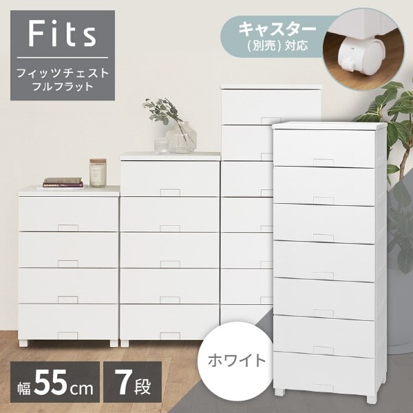 天馬(Tenma) フィッツチェスト フルフラット5507 ホワイト 収納ケース メーカー直送