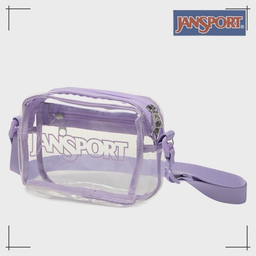 JANSPORT公式 ショルダーバッグ Clear crossbody PASTEL LILAC