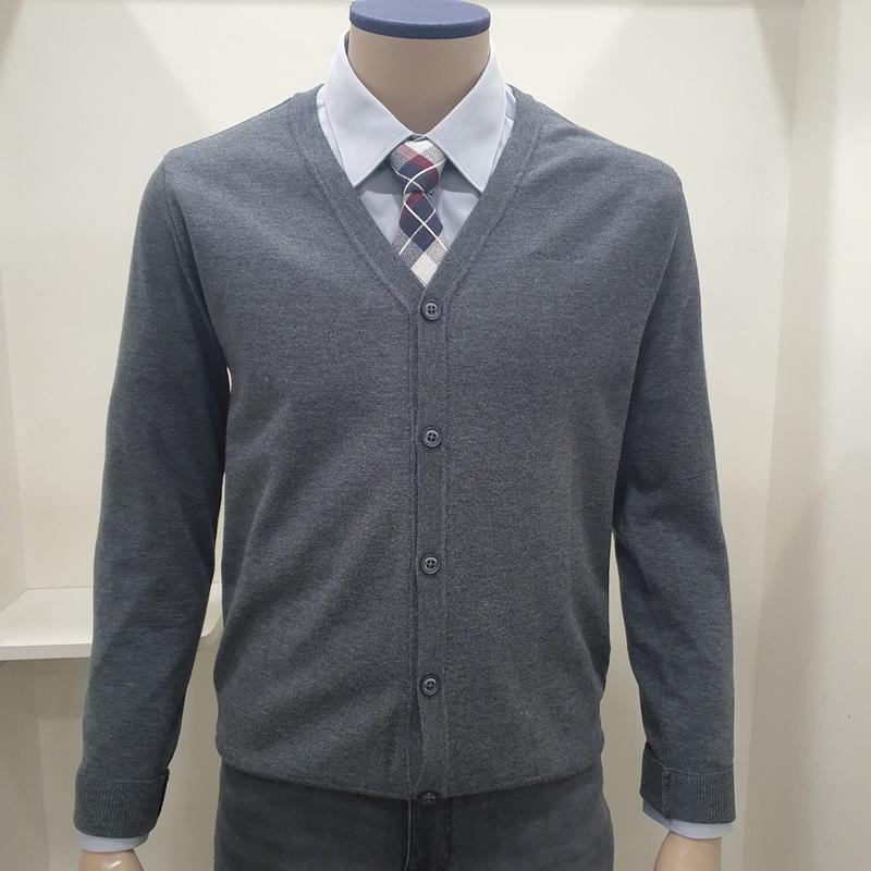 シグネチャー二重秀ウーブイネックカーディガンAATP9794-98