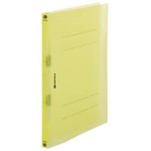 ジョインテックス フラットファイル/PP製バインダー A4/2穴 120冊入り タテ型 クリア表紙タイプ D024J-12CYL黄