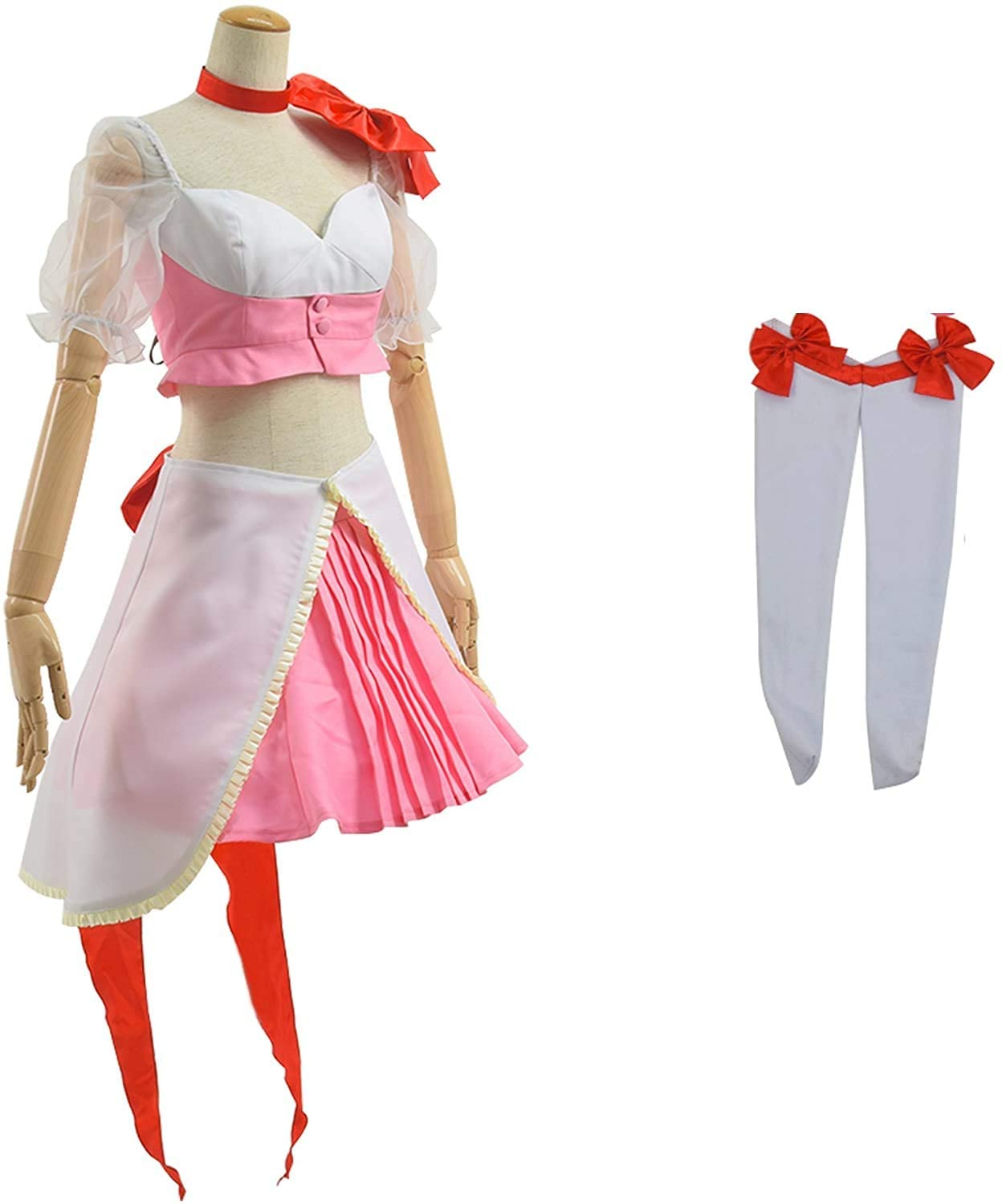 魔法少女俺 コスプレ 衣装 ピンク 卯野風 アニメ 仮装 男女サイズ オーダーメイド可能