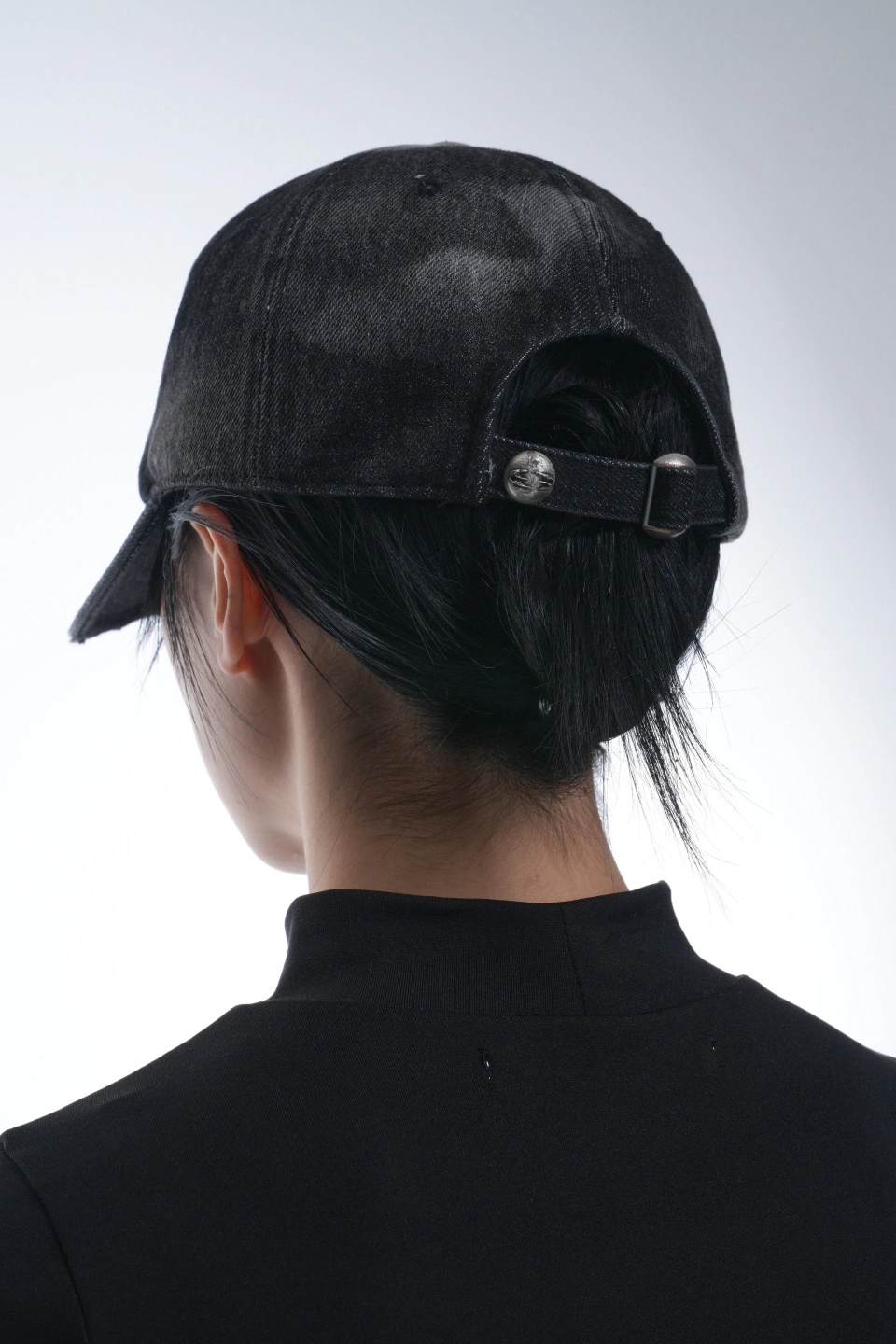 【GRAILZ】DENIM OVAL LOGO CAP [正規品] [関税・送料込み] 韓国 GRAILZ】DENIM OVAL LOGO CAP [BLACK] (GRAILZ/キャップ