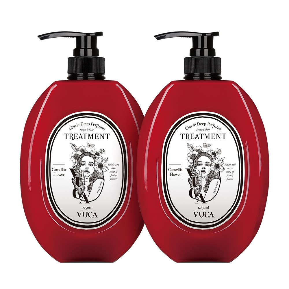 ビューカクラシックディープパルファムタンパク質ヘアトリートメント極損傷ケア用ツバキ花香1050ml2個