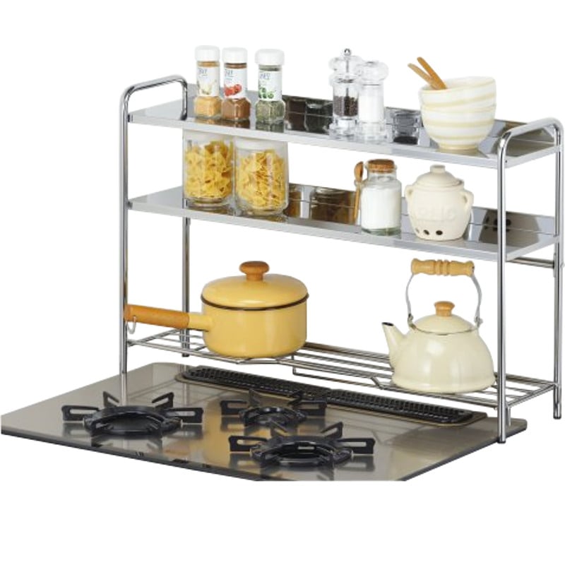 スパイスラック 調味料ラック スリム コンロ奥ラック 3段 おしゃれ ステンレス 燕三条ＡＫ-108