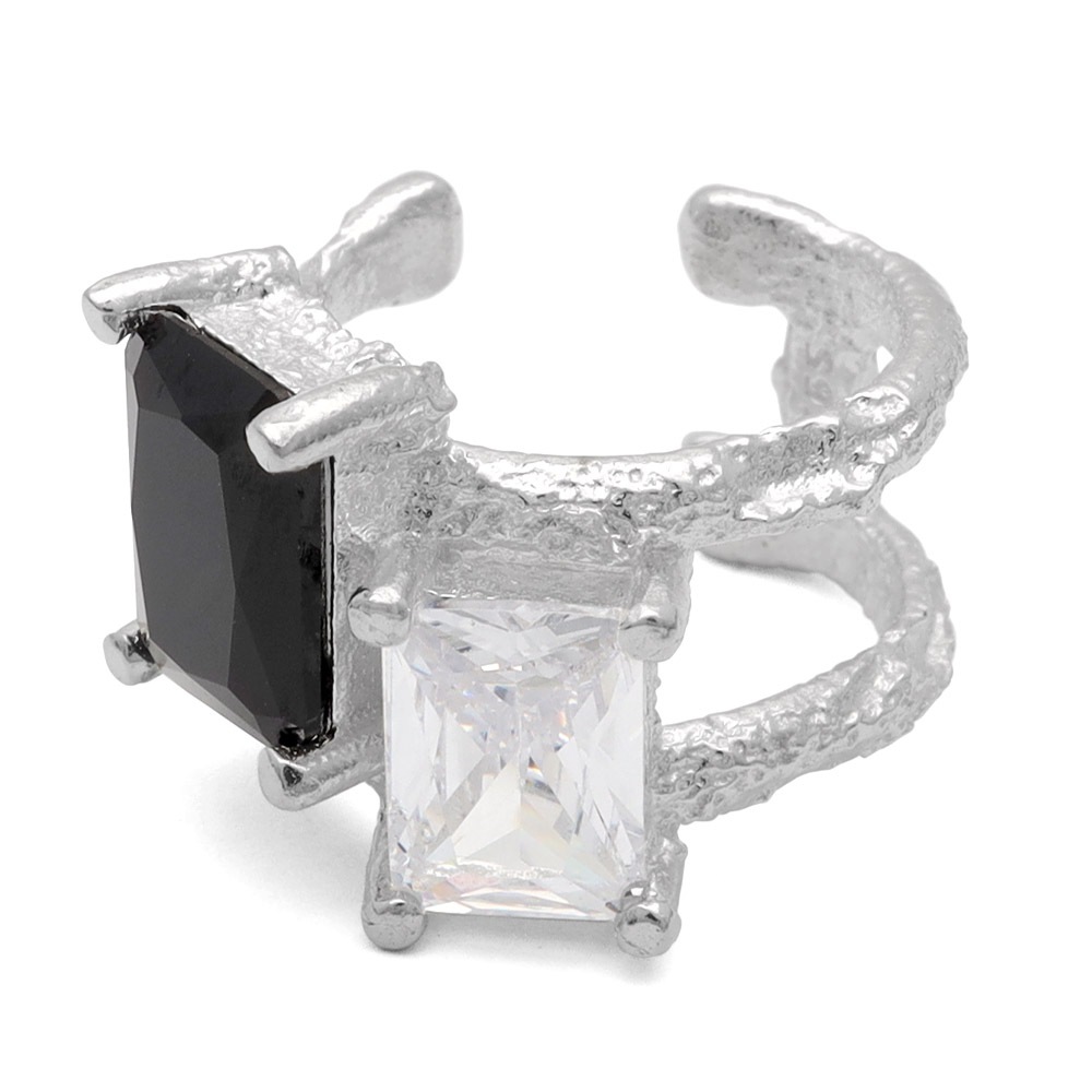 925 イヤーカフ CZ スクエア [cec081]