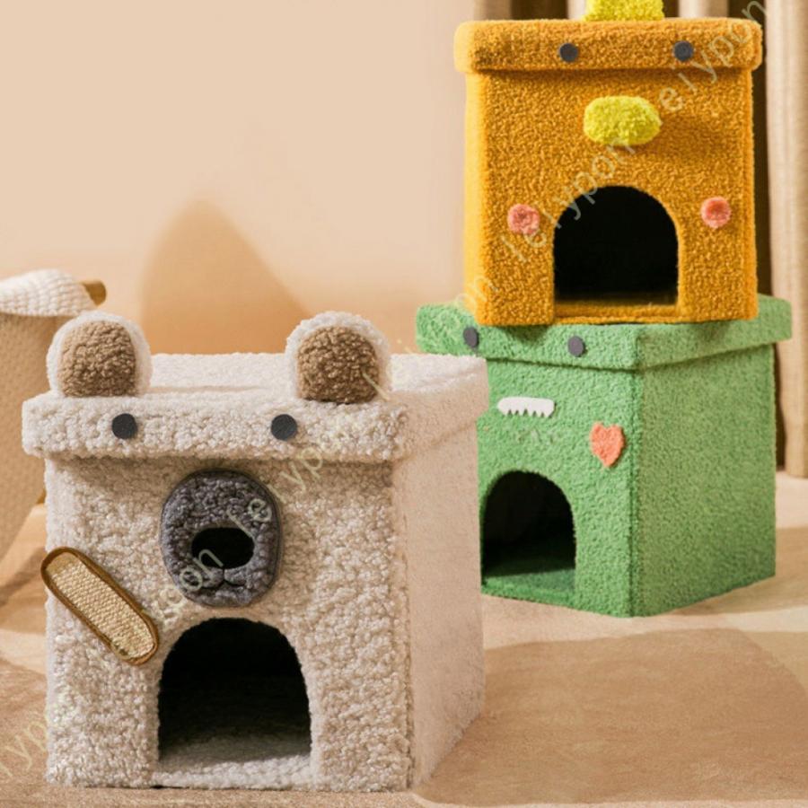 猫ハウス 猫 犬 ベッド 冬 ドーム型 キャットハウス 春夏秋冬 ペット用品 おしゃれ キャットハウス 小型犬 猫用 丈夫 滑り止め 高反発 かわいい 屋内 犬 イヌ