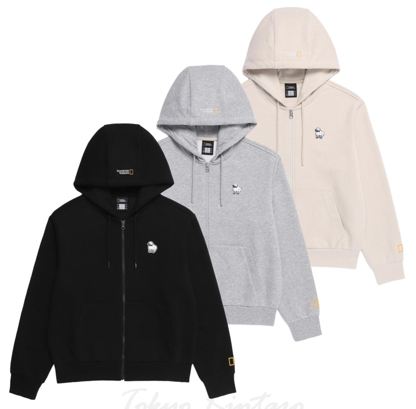 (W) ANIMAL WAPPEN TRAINING HOOD ZIP-UP (N253WFT010)