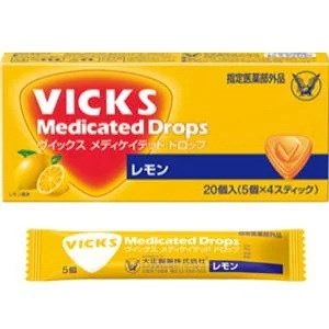 他サイト： 【第2類医薬品】大正製薬 ヴイックス メディカル トローチL 24錠 鎮咳去痰薬 セルフメディケーション税制対象商品 Class 2 drugsの商品画像