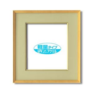 木製 色紙額 色紙サイズ 273×242mm ウグイス UVカット アクリル仕様 布張りマット使用 フレーム 額縁 額 5,741円