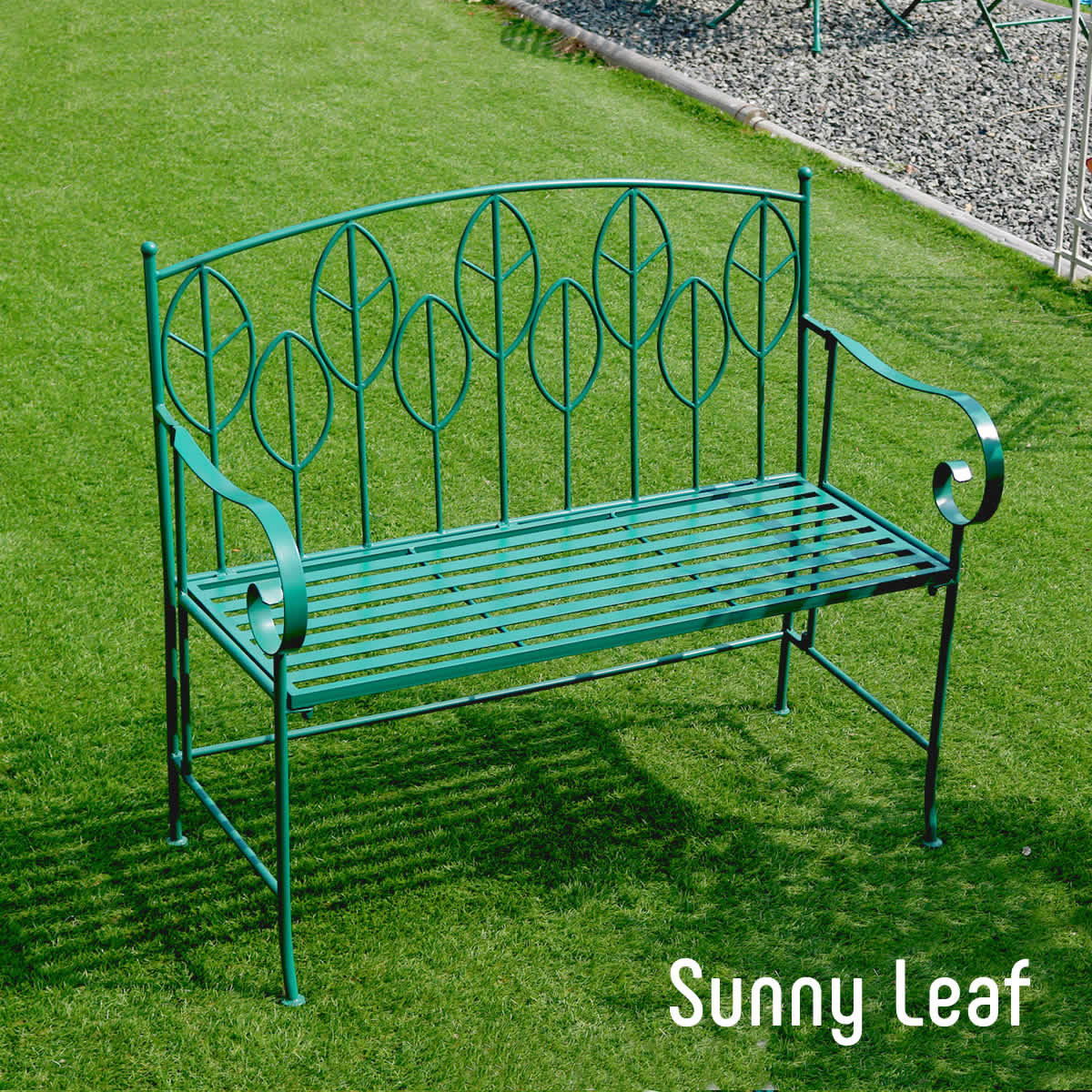 アイアン製ガーデンベンチ単品販売 Sunny Leaf サニーリーフ SPL-9002 18,877円