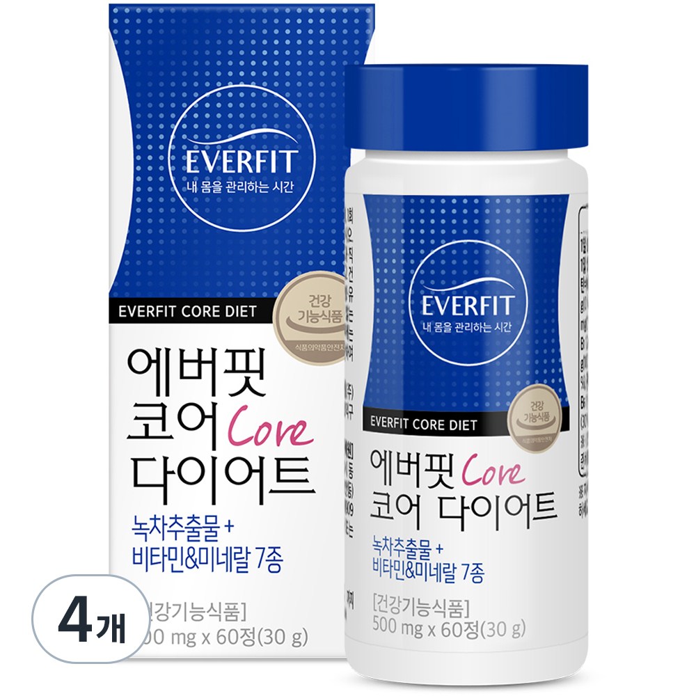 ナチュラルプラスエバーフィットコアダイエット30g 60錠4個