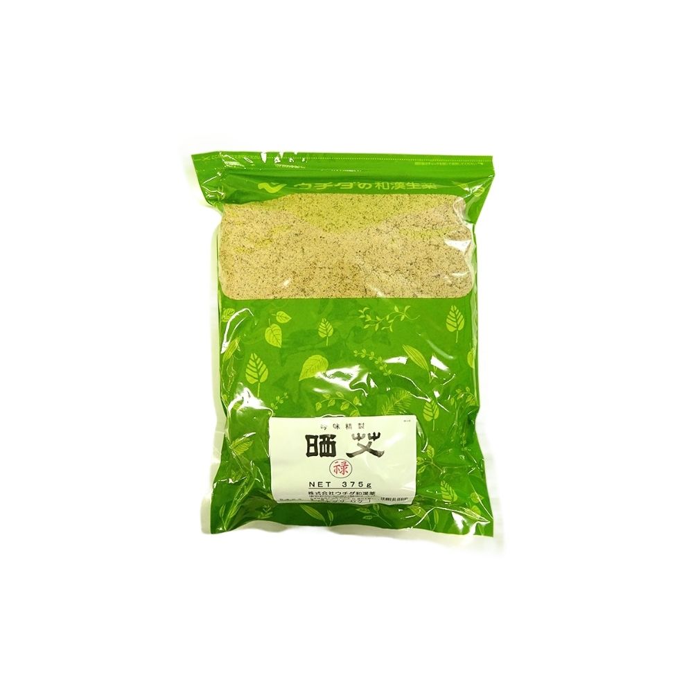 ウチダ和漢薬 禄艾 ロクモグサ 375g 新潟県産 もぐさ 点灸用