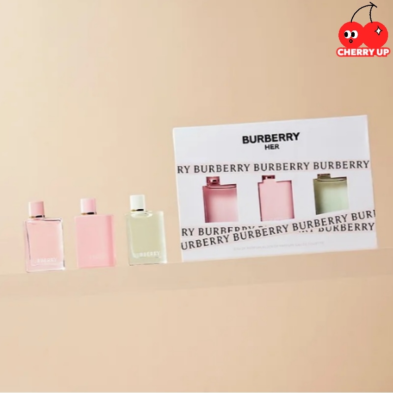 ハー ディスカバリーセットburberry（3種のフレグランス）/ HER パルファム/正規品/持ち運び便利 / ギフトに最適/春香水 / 夏にぴったり / 秋冬人気