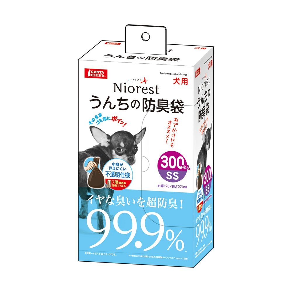 （まとめ買い）ニオレスト うんちの防臭袋 SS300枚 犬用 ペット用品 [x3]