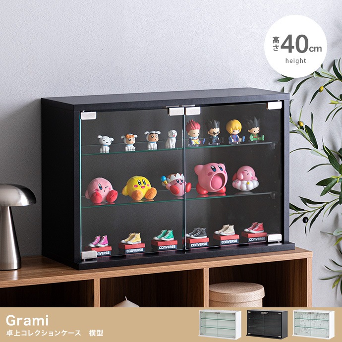 卓上 コレクションケース 60x40cm ガラス扉 ショーケース