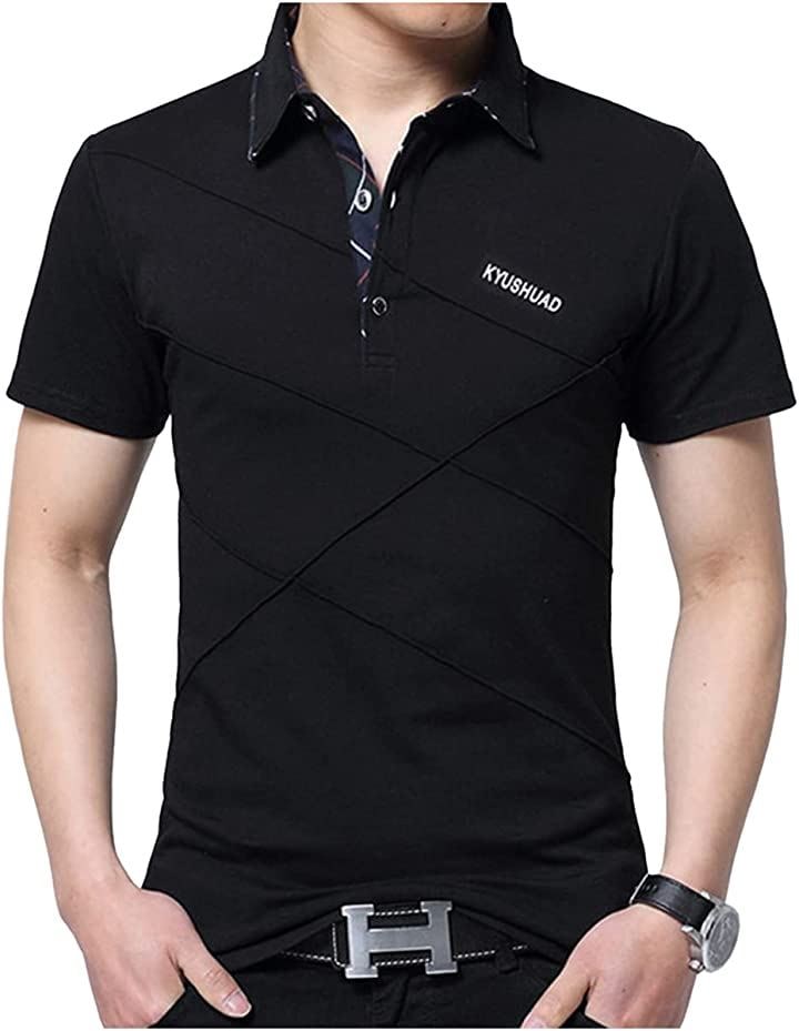 オフィスカジュアル カットソー ストレッチ ビジネス( ブラック, L)