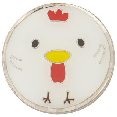他サイト： Tabata(タバタ) ゴルフマーカー マグネット グリーンマーカー かわいいデザイン グラウンドゴルフ 磁石 芝に目立つ色 ゴルフ用品 コンペ景品 プレゼント にわとり ゆるかわ 台座別売り GV0の商品画像