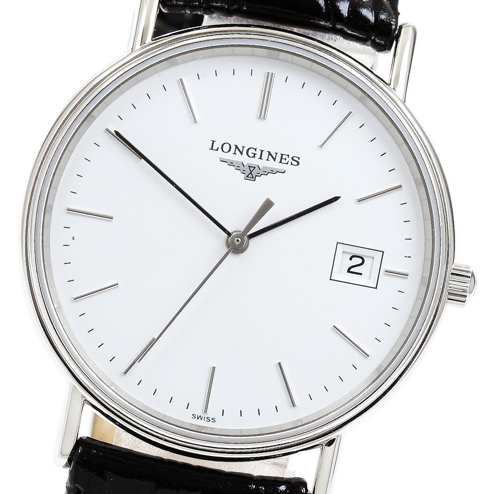 ロンジン LONGINES L4.720.4 グランドクラシック デイト クォーツ メンズ 美品 _906952【中古】