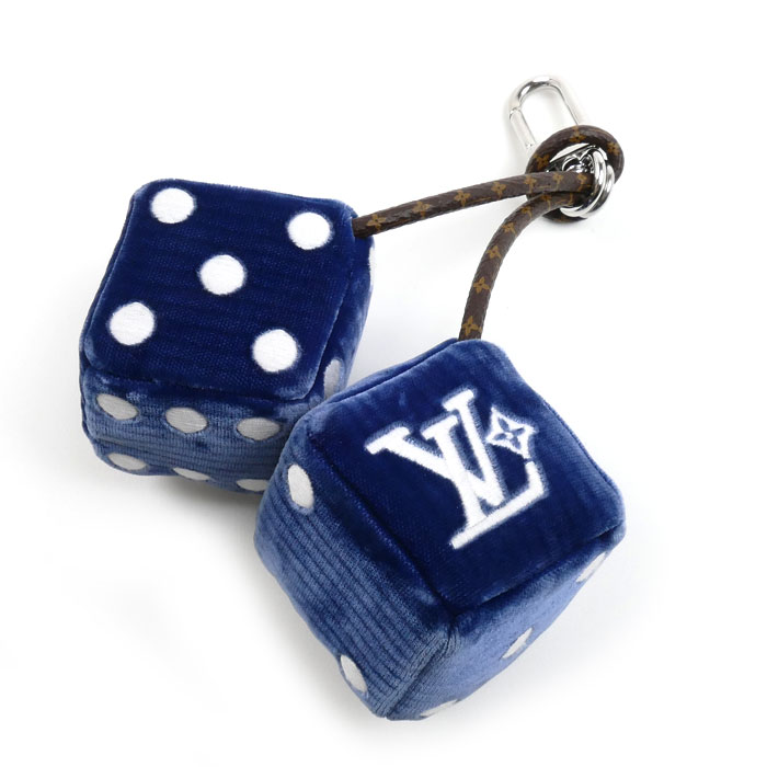 LOUIS VUITTON ルイ・ヴィトン ベルベット LV ラッキーダイス チャーム M03106 CX2245 レディース 中古 美品