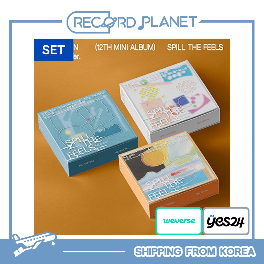 ONLINE特典+ [FANSIGN EVENT] 3種セット SEVENTEEN - 12th Mini Album SPILL THE FEELS (STANDARD ver.)