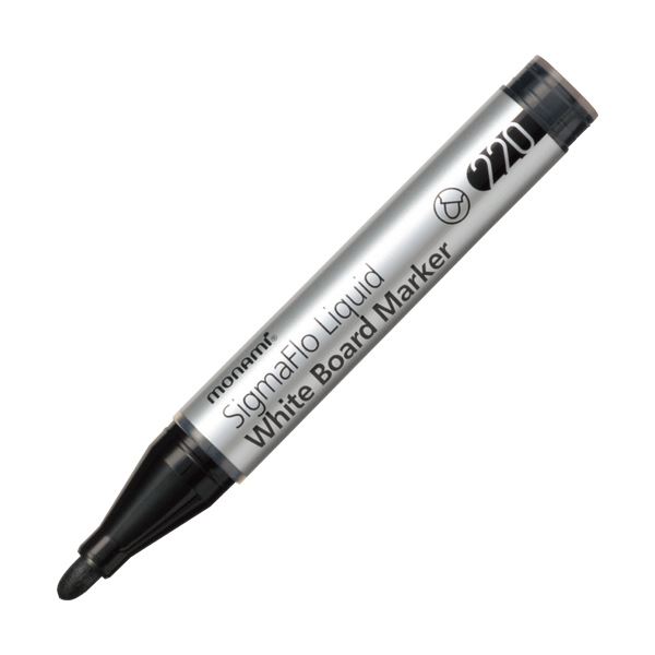 (まとめ) モナミ ホワイトボード用マーカーSigmaFlo Liquid 太字 黒 18413 1本 (×100セット)筆記具