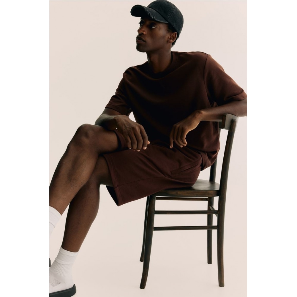 H&M クールマックスショーツブラウン