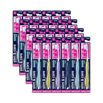 システマ スリムアンドケア コンパクト歯ブラシ 24本