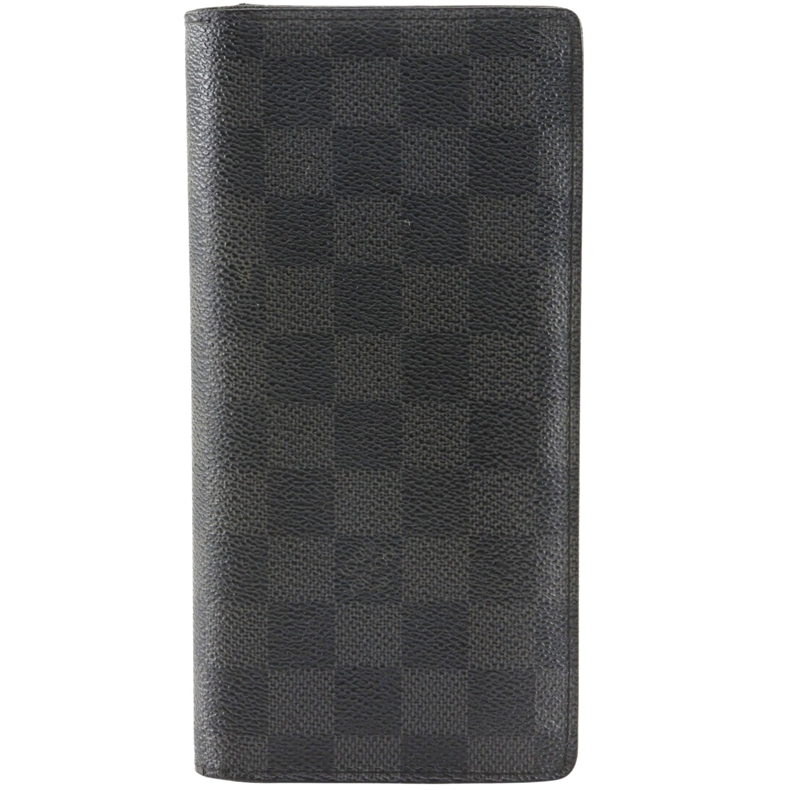 ポルトフォイユブラザ N62665 長財布 ダミエグラフィットキャンバス 黒 SP1059 メンズ 中古品