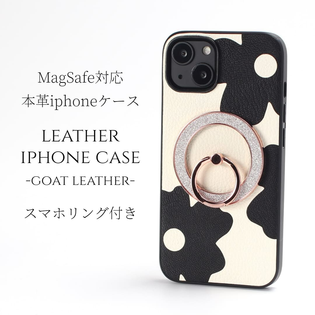 iphone14 ケース レザー iphone14Pro iphone14Plus iphone14ProMAX リング付き 本革 14pro マグセーフ対応 14 magsafe対応 14plus