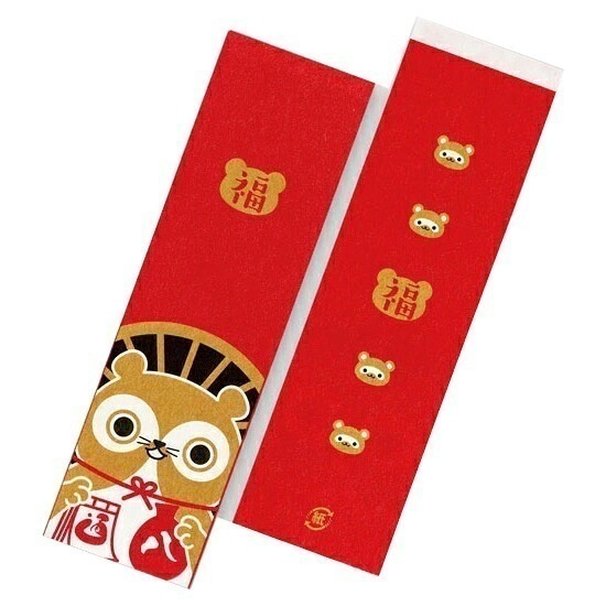 溝端紙工印刷　箸袋　箸福ろシリーズ　狸　500枚×10袋（5000枚）【メーカー直送・代引き不可・時間指定不可・沖縄離島不可】