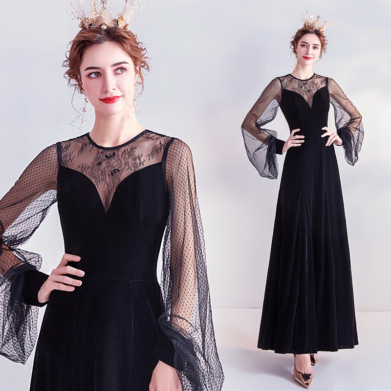 パーティードレス ワンピース おしゃれ フォーマル お呼ばれ 秋冬新品 カラードレス 結婚式 成人式