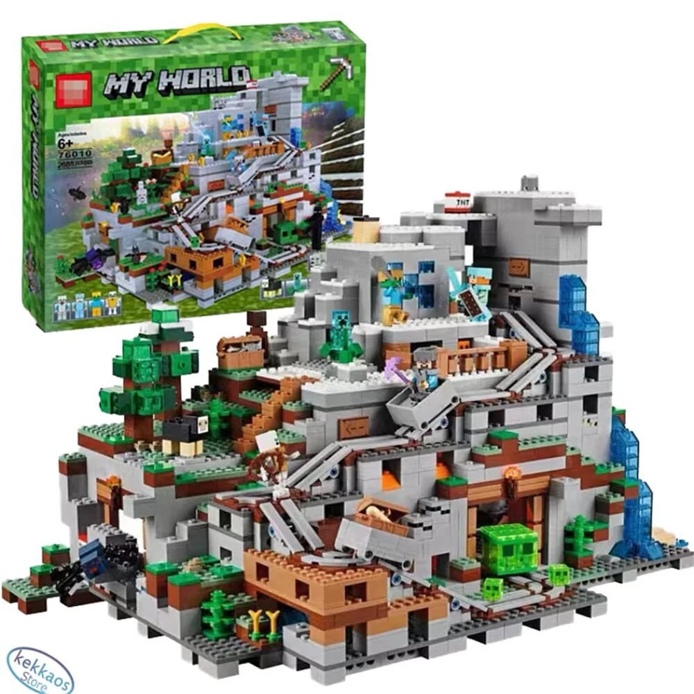 マインクラフト 山の洞窟 豪華セット ザマウンテン洞窟 ブロック プレゼント レゴ互換品 2688+PCS