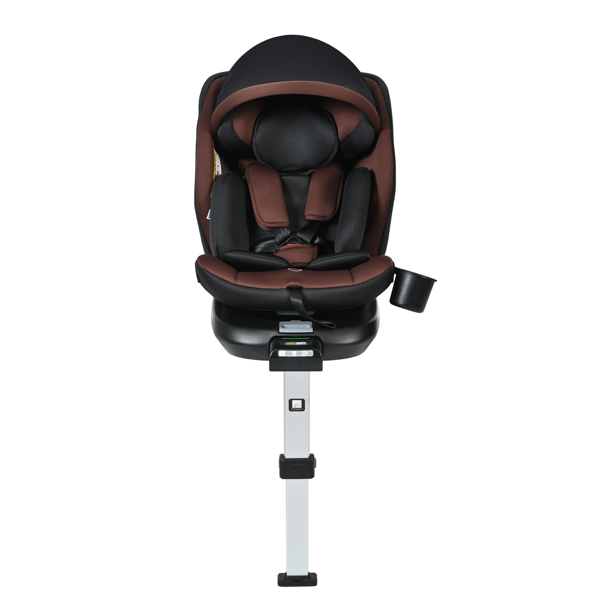【大好評！最安値挑戦!】チャイルドシート 新生児 ISOFIX 0歳～12歳 360度回転式 40～150cm ジュニアシート 調節可能 洗える キャノピー付き ベビーシート ドリンクホルダー付き 出
