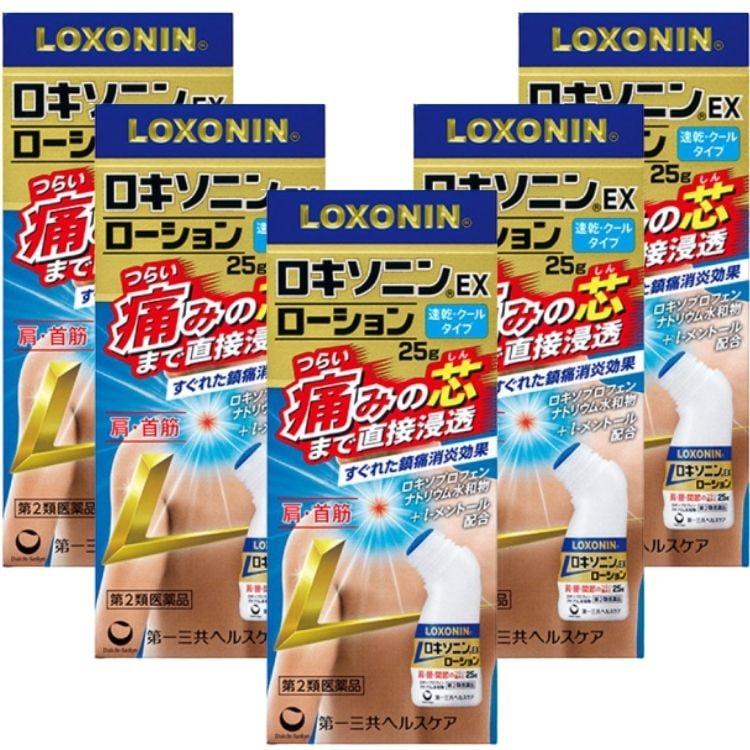 第2類医薬品 5個セット 第一三共ヘルスケア ロキソニンEXローション 25g 腰痛 肩こり ロキソニン