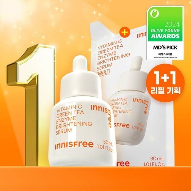 추가상품[リフィル企画] イニスフリー ビタC 7日 トーンアップセラム 30ML リフィル企画 (+リフィルパック 30ML)