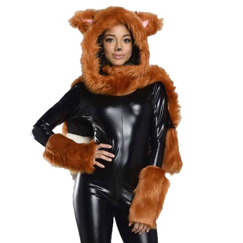 コスプレ 仮装 フォックスフードキット 【 コスプレ 衣装 ハロウィン パーティーグッズ かぶりもの 動物 アニマル 帽子 ハット キャップ プチ仮装 変装グッズ ハロウィン 衣装 】