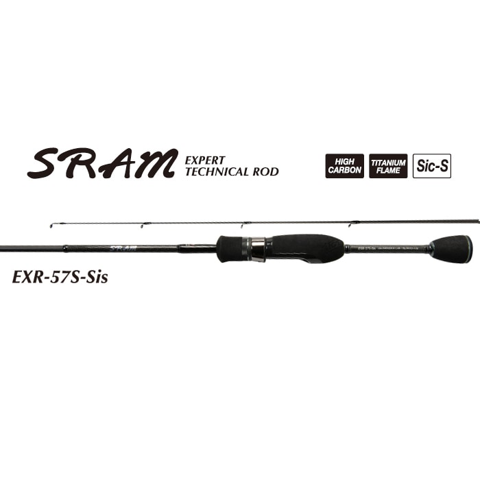 TICT EXR-57S-Sis SRAM アジングロッド 5.7ft ソリッドティップ 2ピース EXR57SSIS