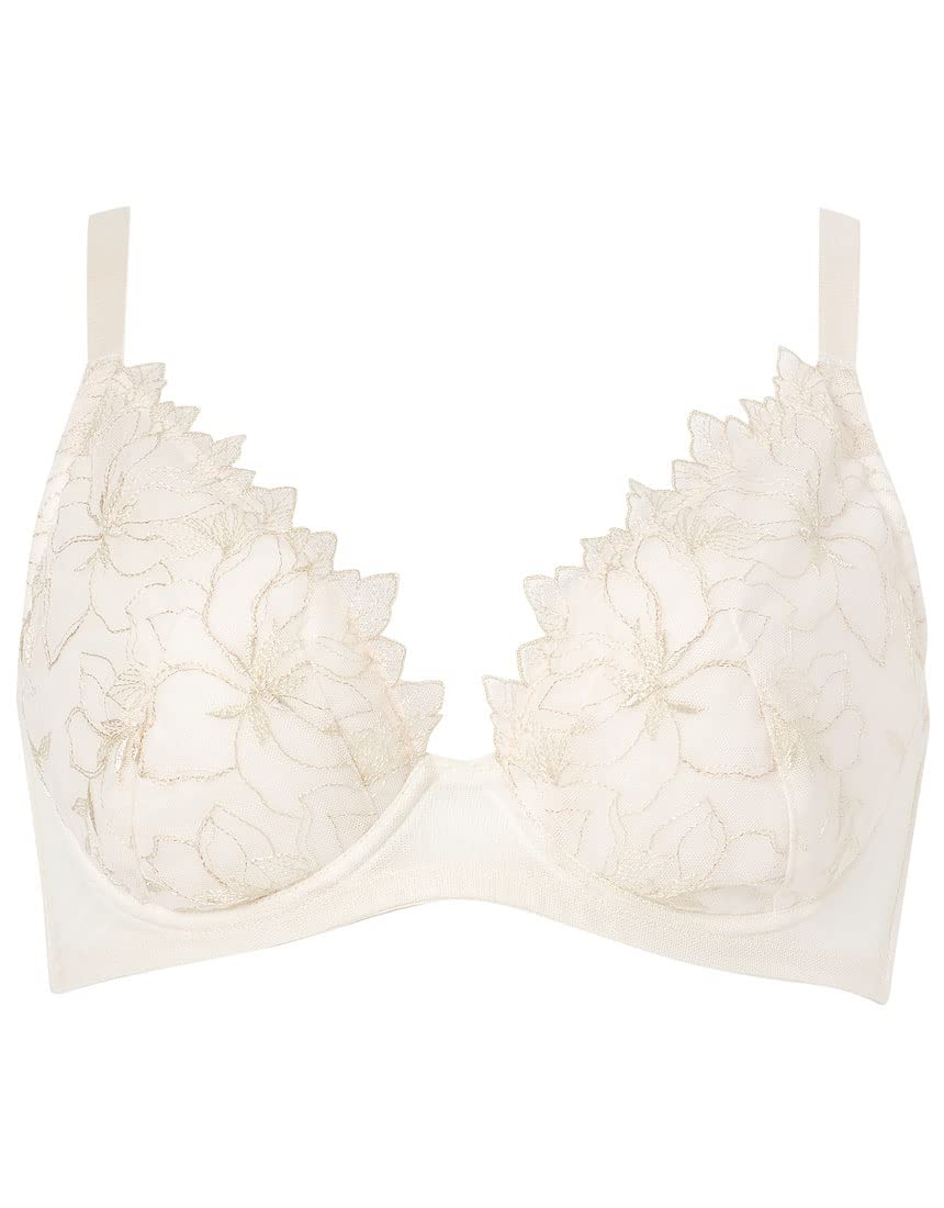 [ウンナナクール] ブラジャー ボリュームを抑える コンパクトにメイク Gカップまで対応 大きいサイズ 【小さく見せるブラ レース】 ブラ JB4104 レディース BE G80 5,386円