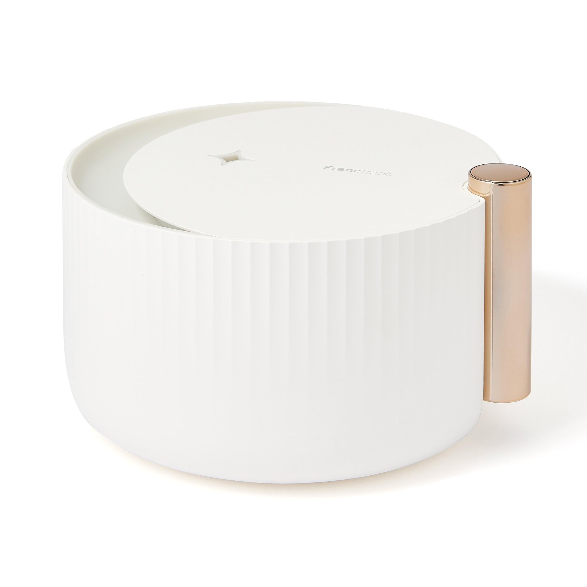 Francfranc フランフラン ルナ 超音波式加湿器 ホワイト 650ml 上部給水 OFFタイマー 照明機能 アロマ対応