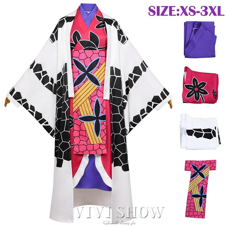 人気商品N0.1 上弦陸 堕姫 蕨姫花魁 コスプレ衣装 人気商品 遊郭編 十二鬼月
