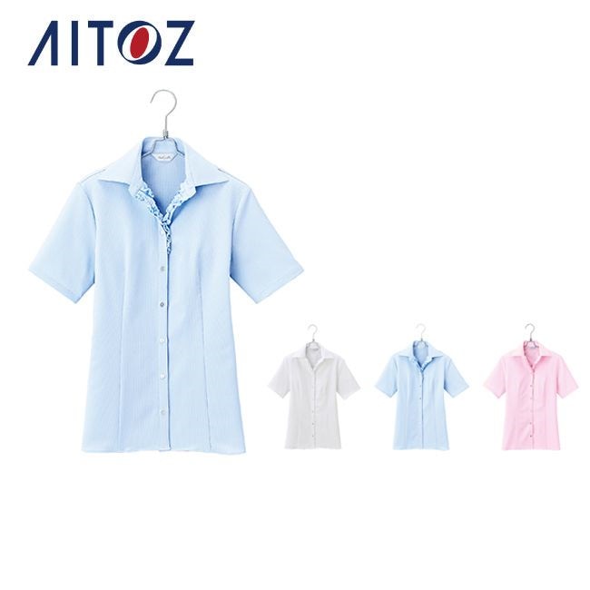 AZ-HCB2940 アイトス 半袖ブラウス 作業着 作業服 オフィス ユニフォーム メンズ レディース